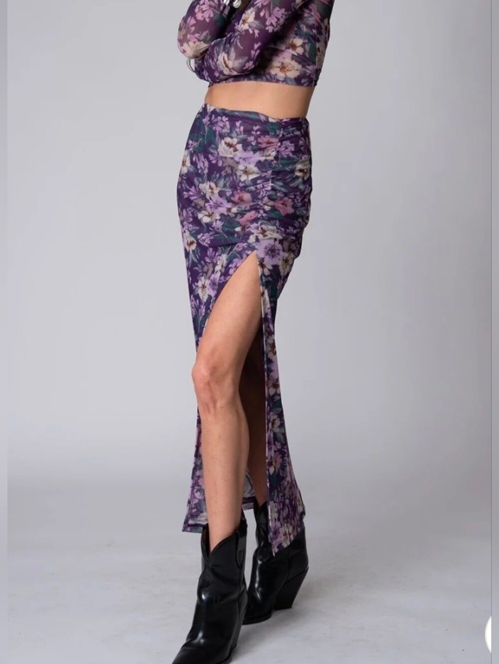 Stillwater Mesh Get Together Maxi Skirt